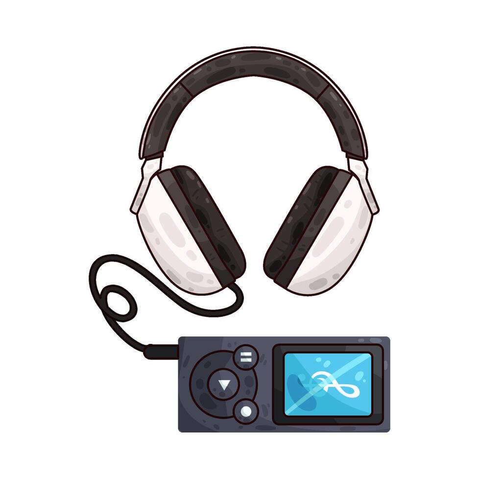Illustration of headphone vector