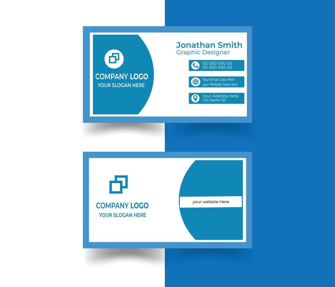 Business Card Design. vector