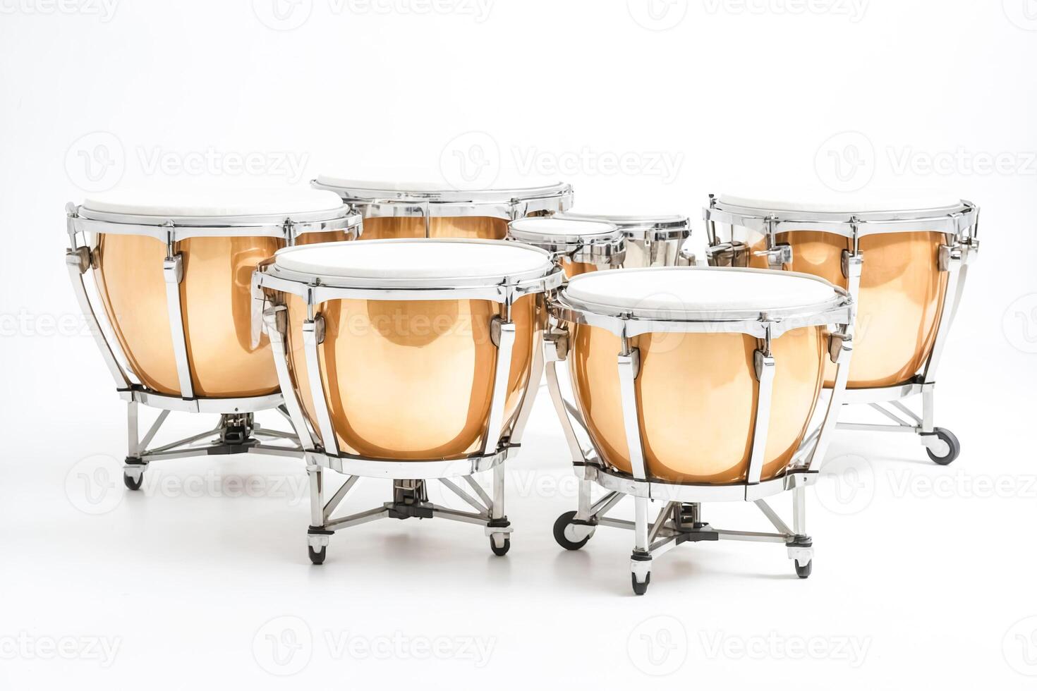 Set of Golden Timpani Drums photo