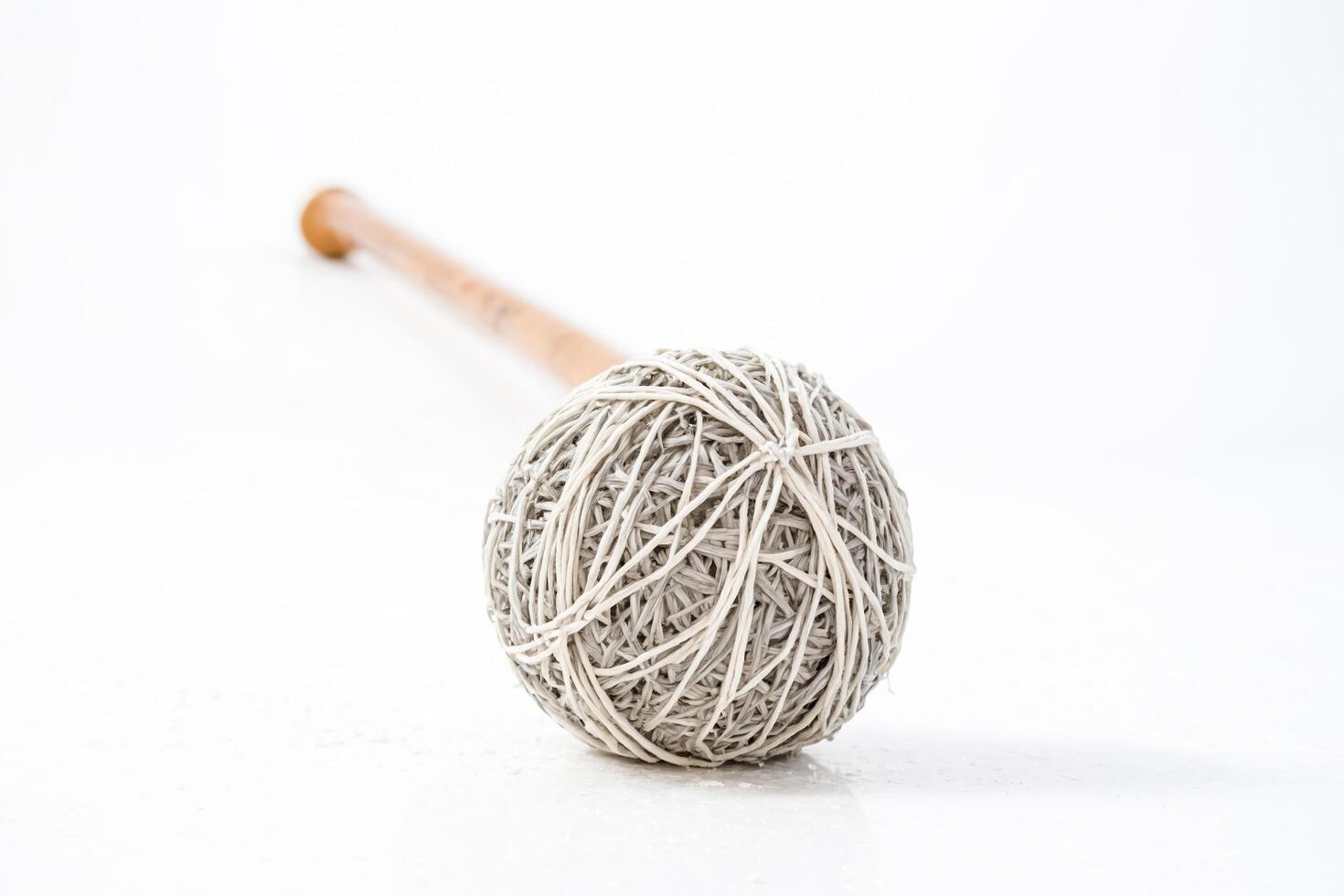 White String Ball on a Stick photo