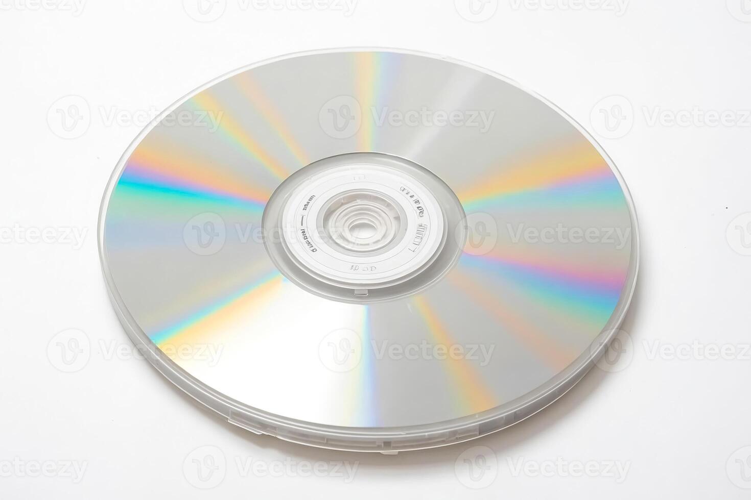 Blank CD on a White Background photo
