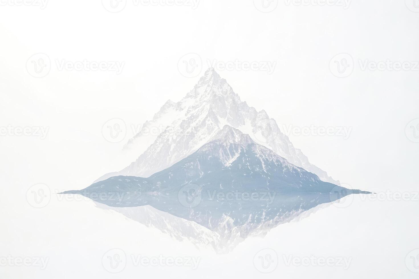 Mountain Reflection in Mist photo