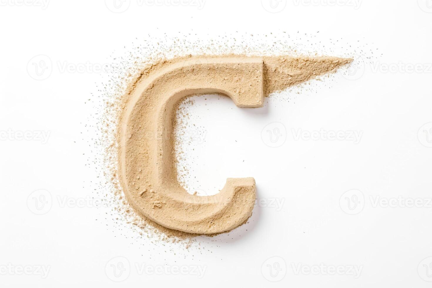 Sand Letter C photo