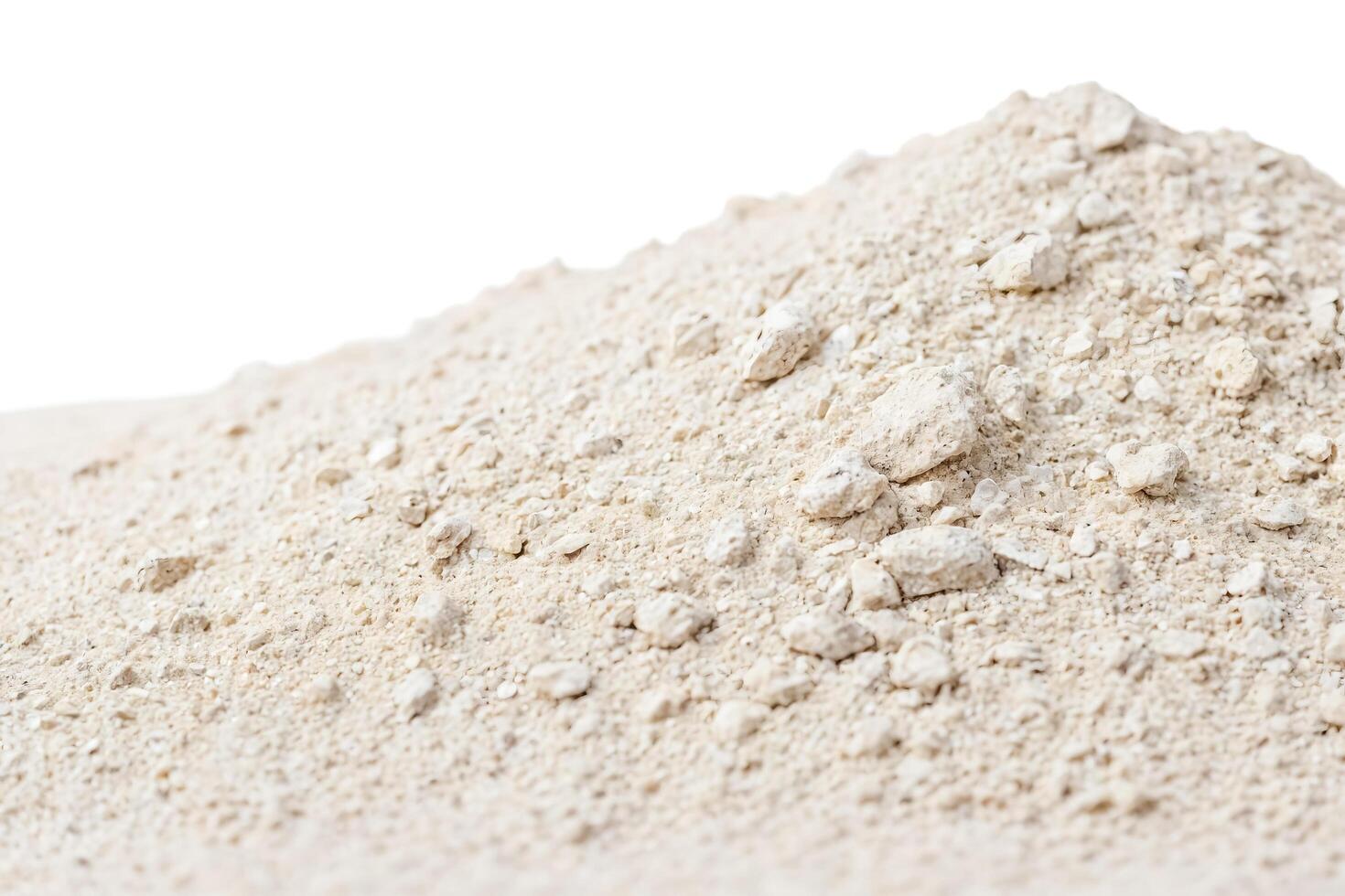 Closeup of Crushed White Rocks photo