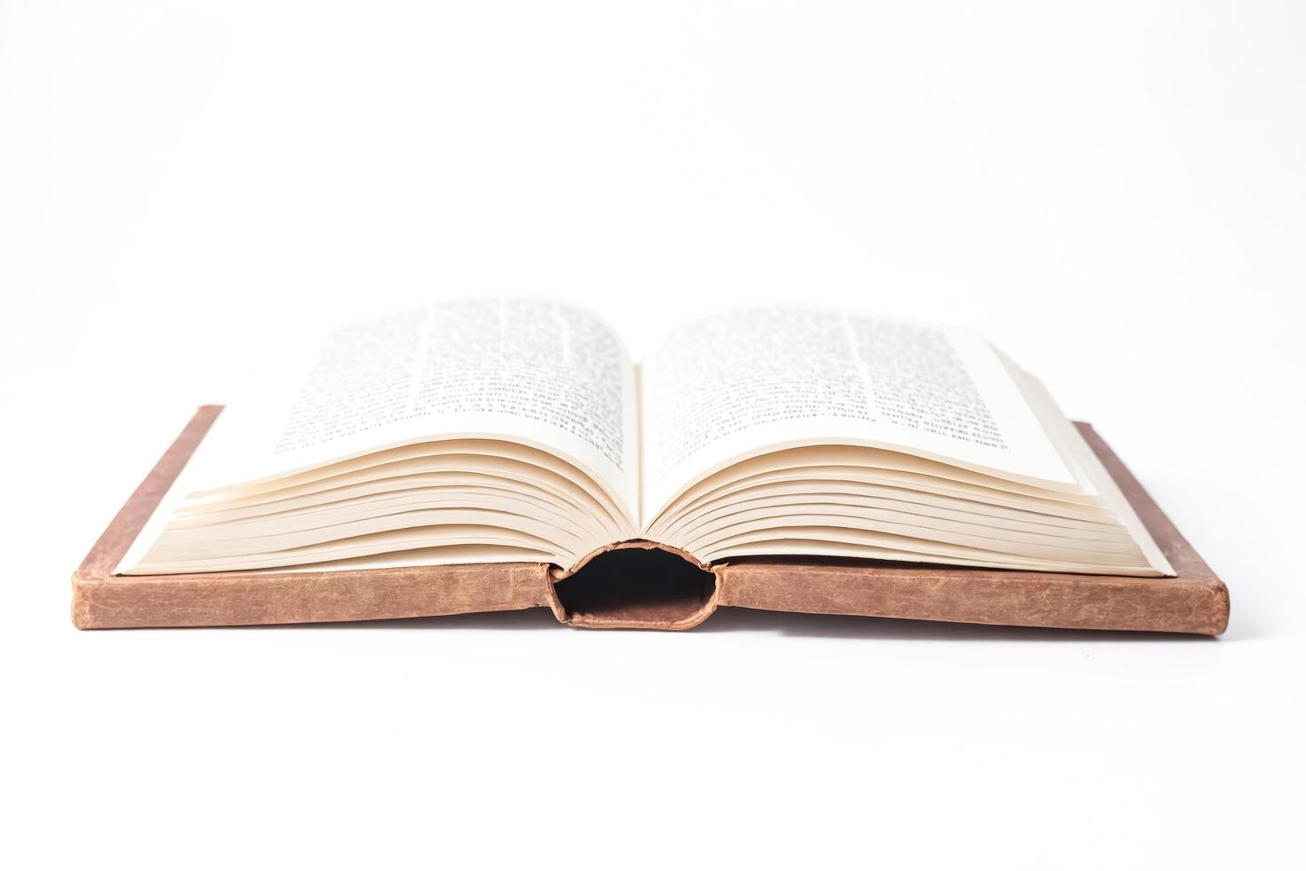 Open Book on White Background photo