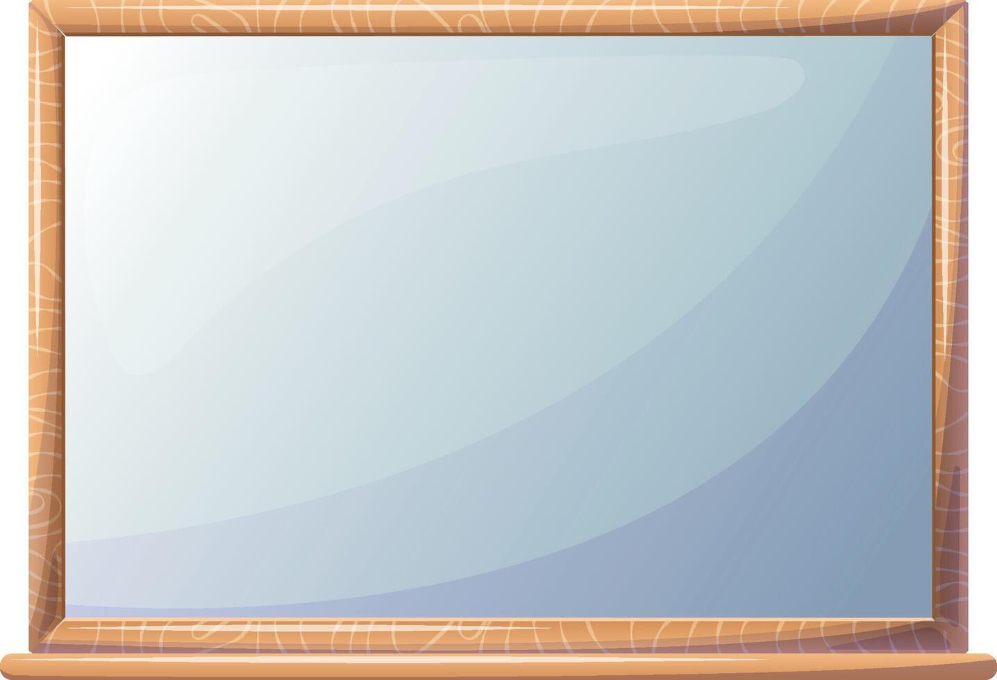 empty whiteboard magnetic marker for presentations training and education stock illustration isolated on white background vector