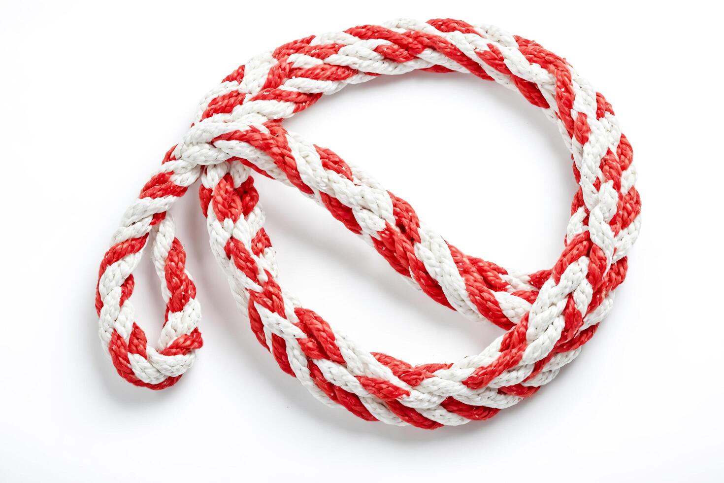 Red and White Rope Close Up photo