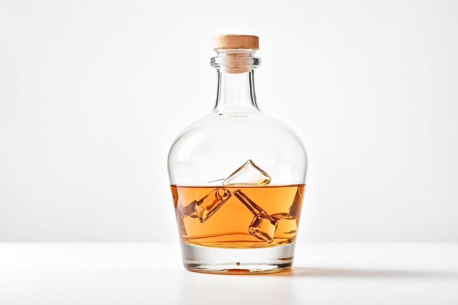 Elegant Whiskey Bottle with Unique Ship Inside photo