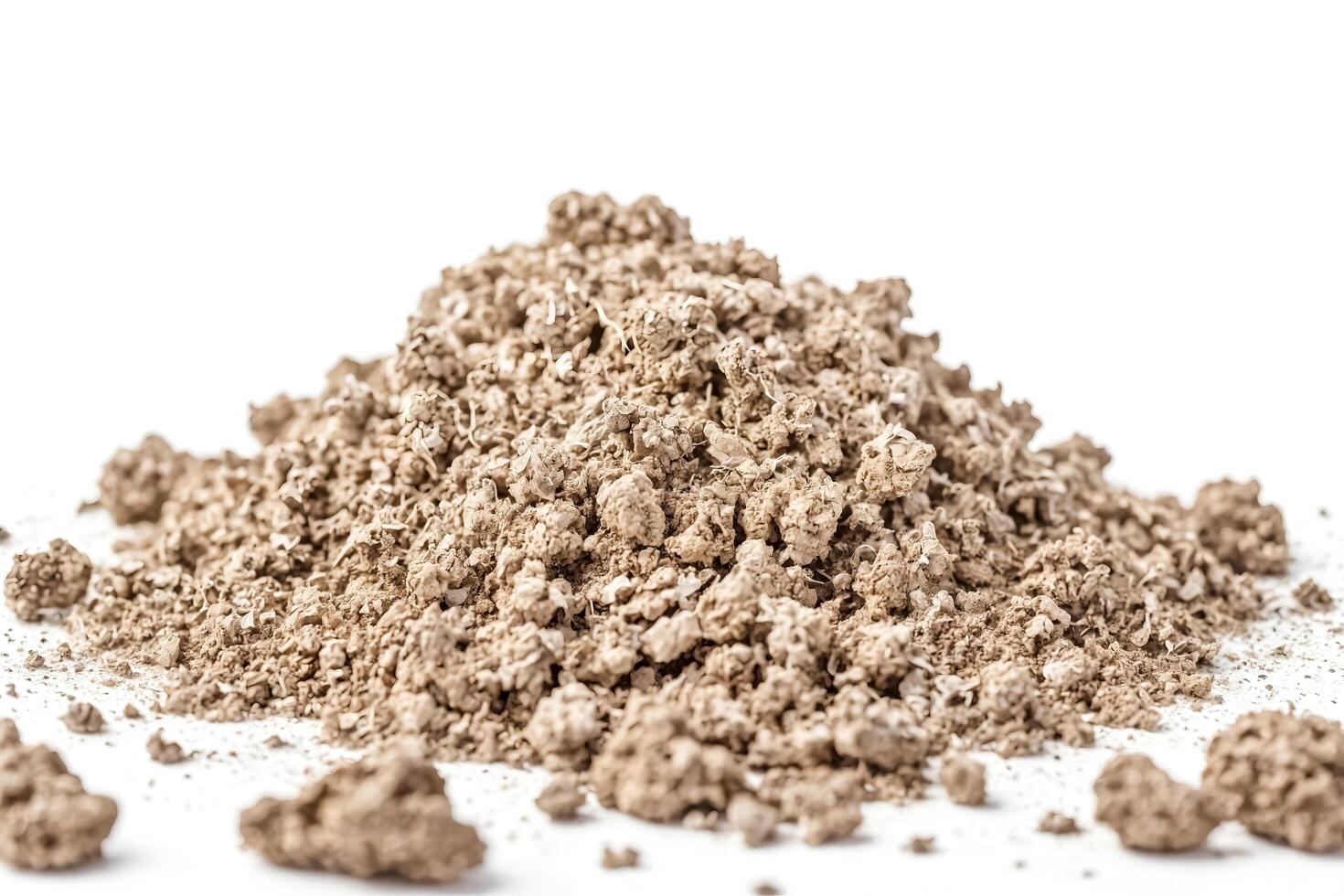 Close-up of a Pile of Dry Clay Soil photo