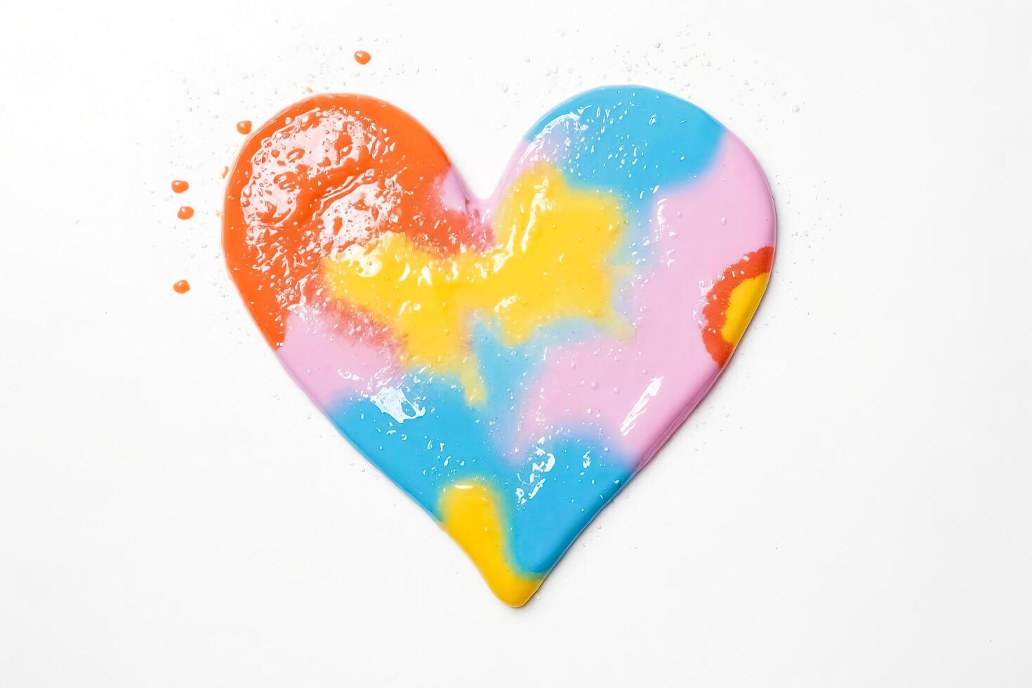 Colorful Slime Heart photo