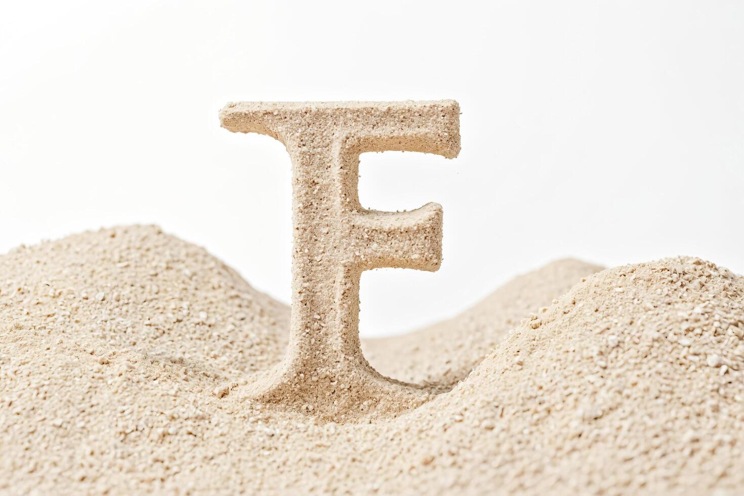 Sand Letter F photo