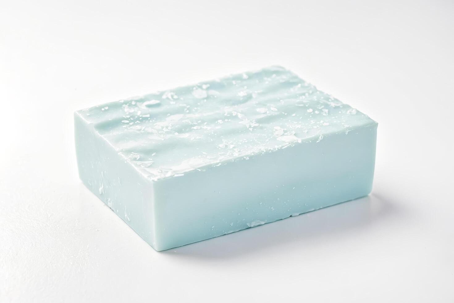 Light Blue Soap Bar with White Specks photo