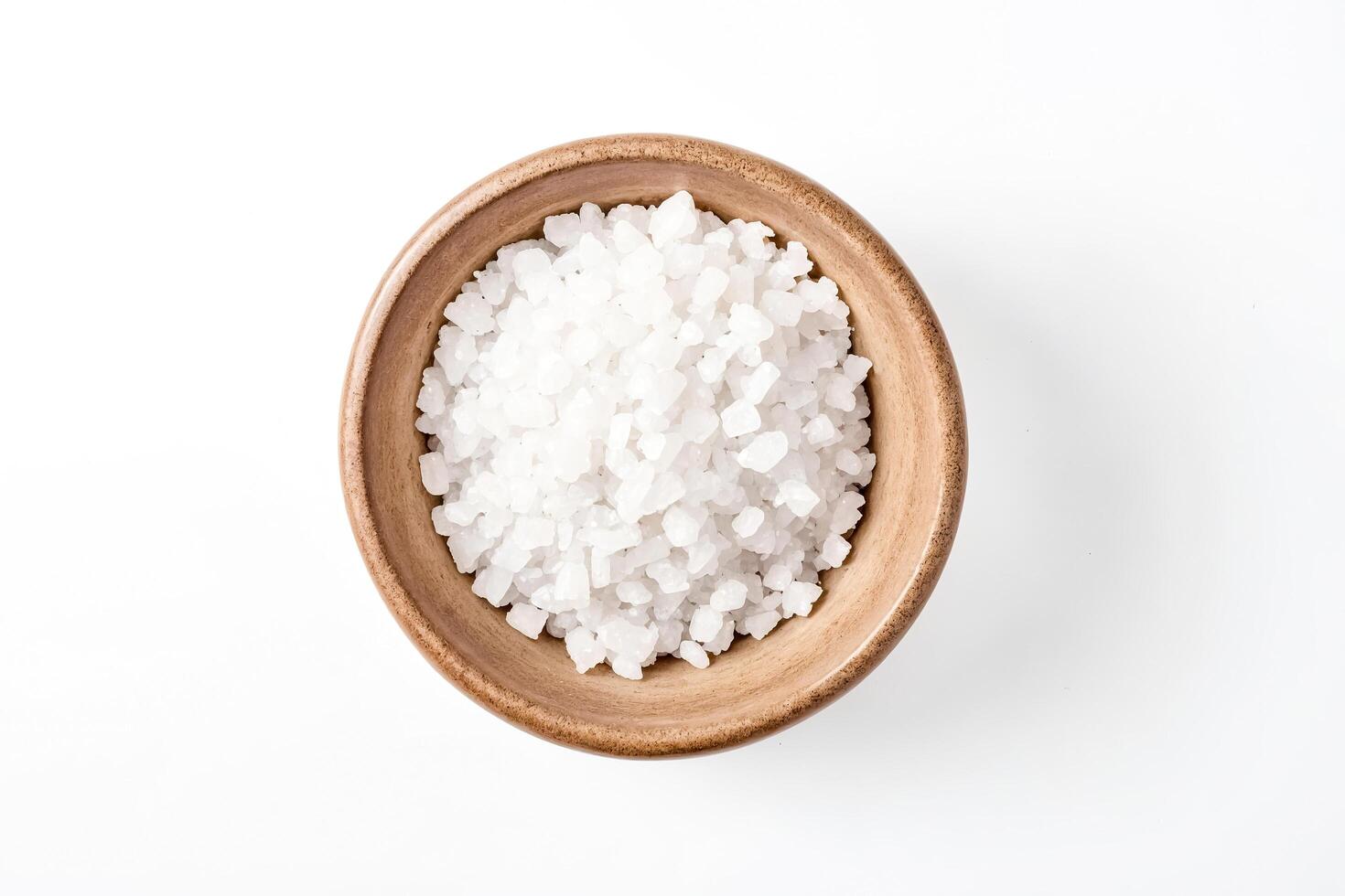 Bowl of White Sea Salt photo