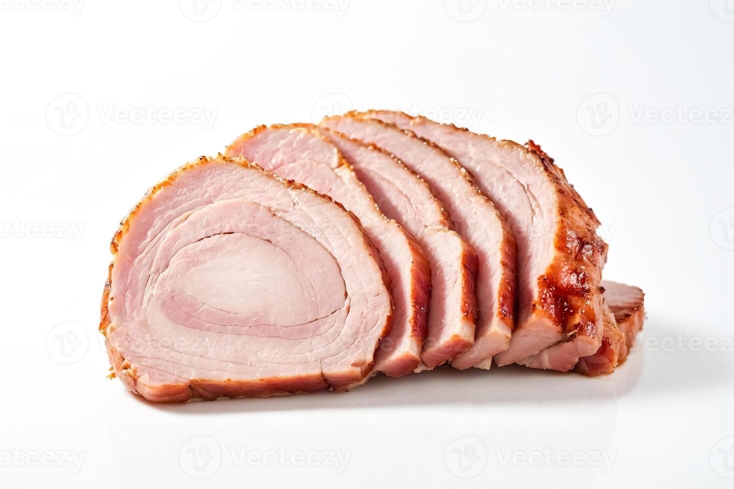 Sliced Smoked Pork Loin photo