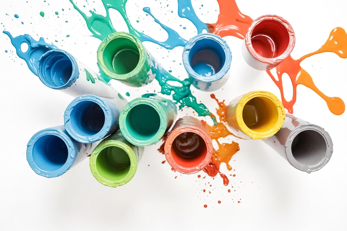 Spilled Paint Cans photo