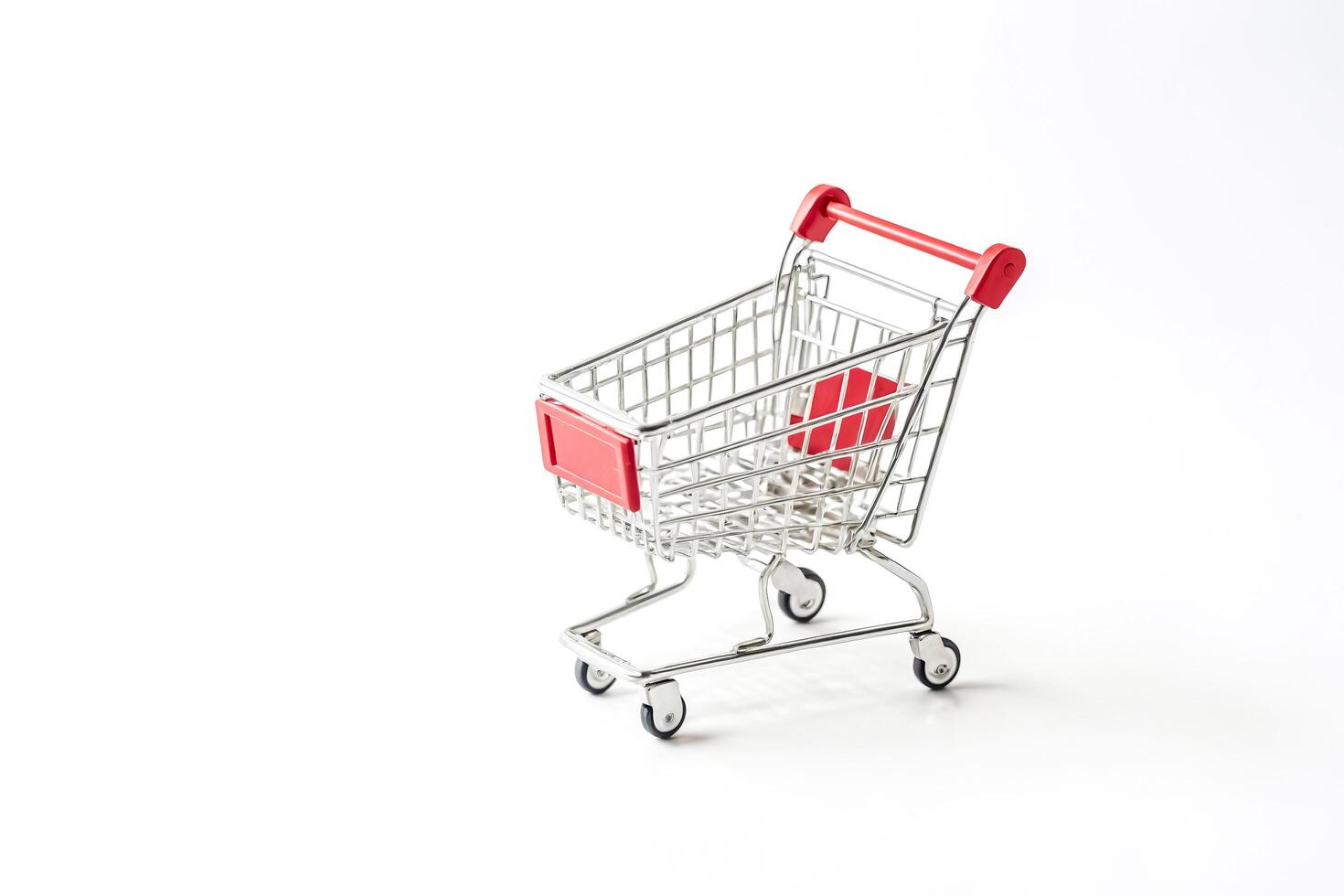 Small Red Shopping Cart photo