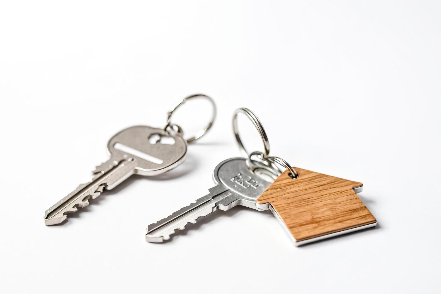 House Keys on White Background photo