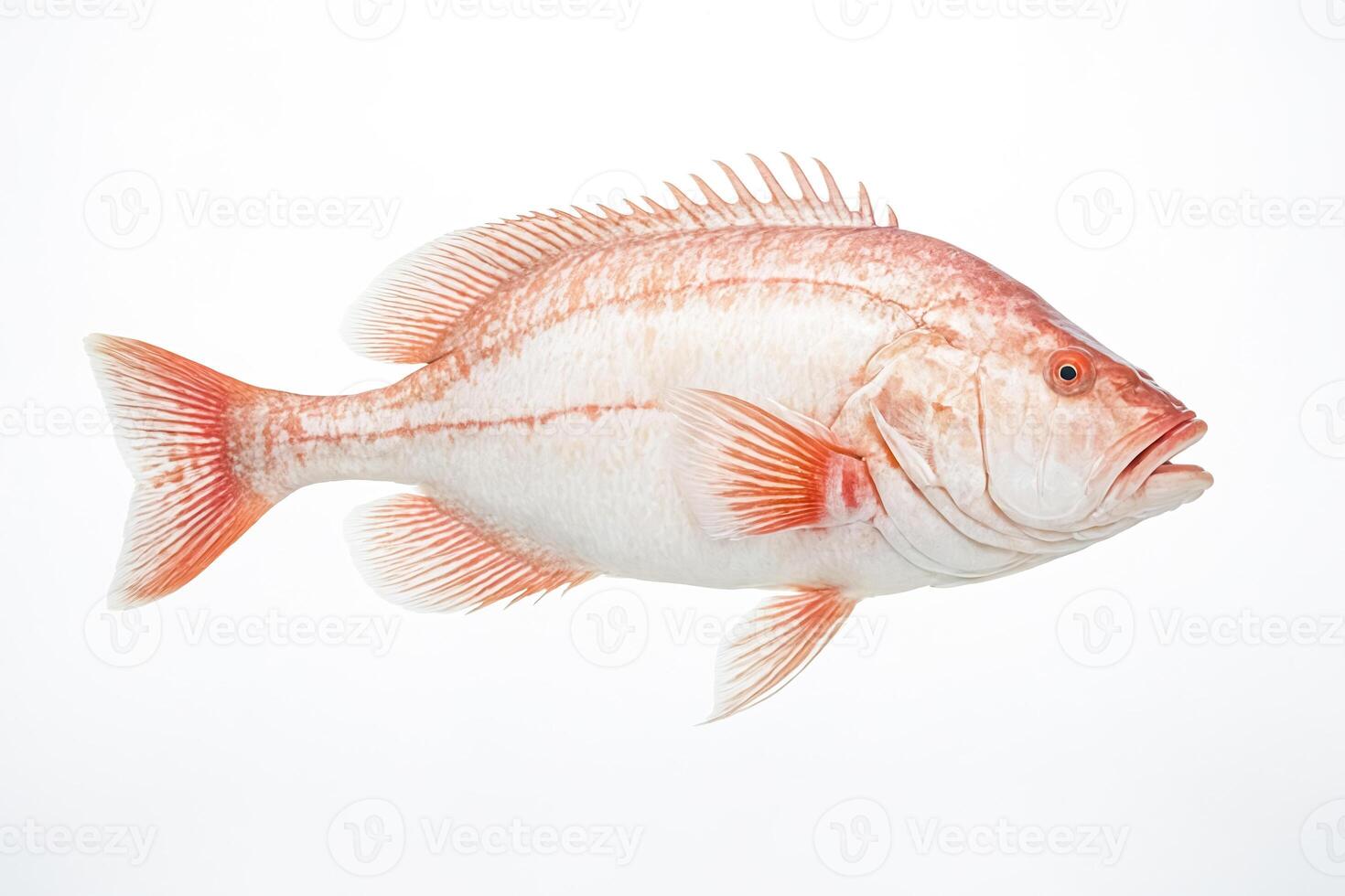 Red Snapper Fish Isolated on White Background photo