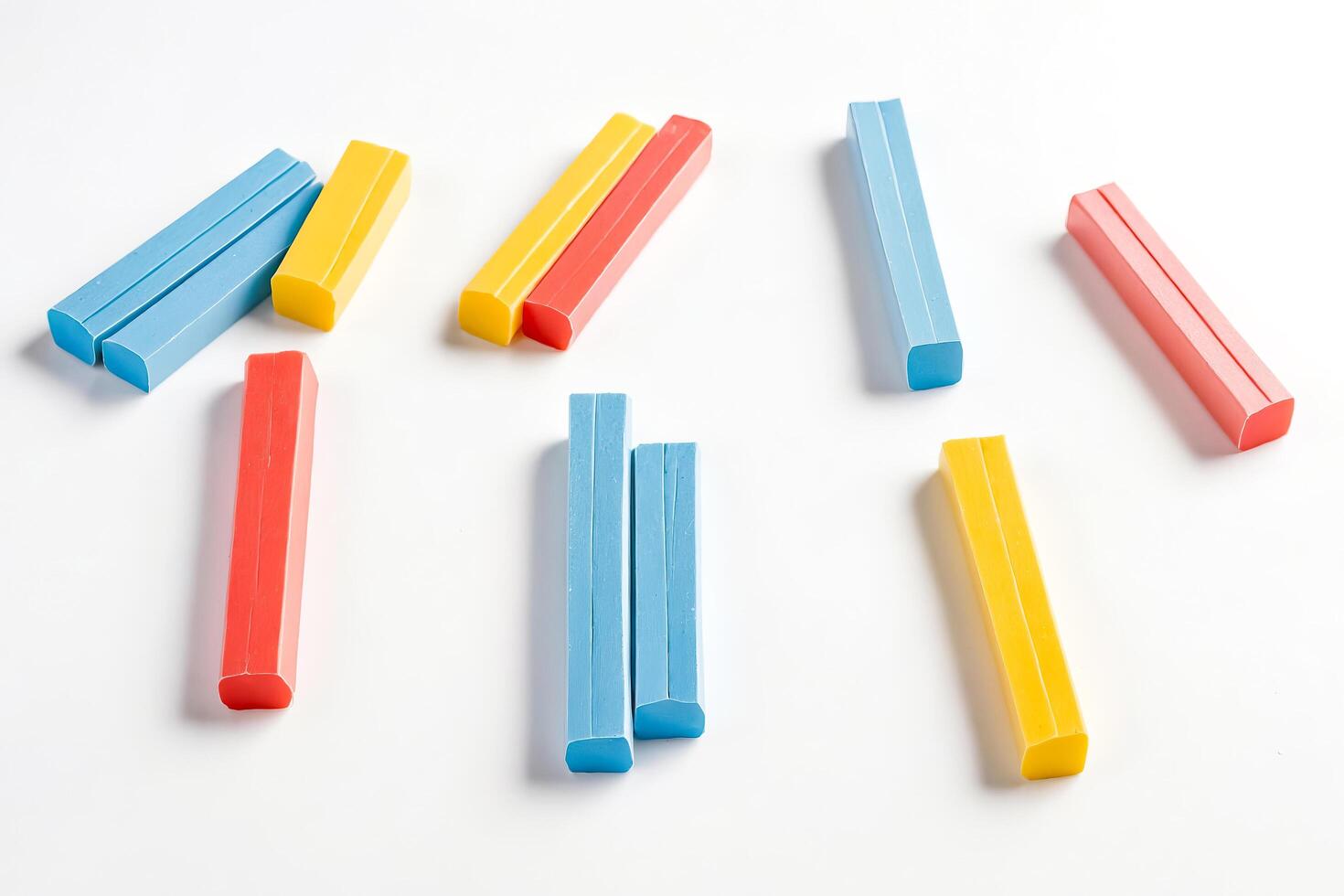 Colorful Crayons on White Background photo
