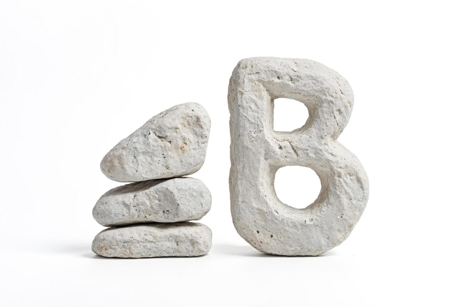 Stone Letter B photo