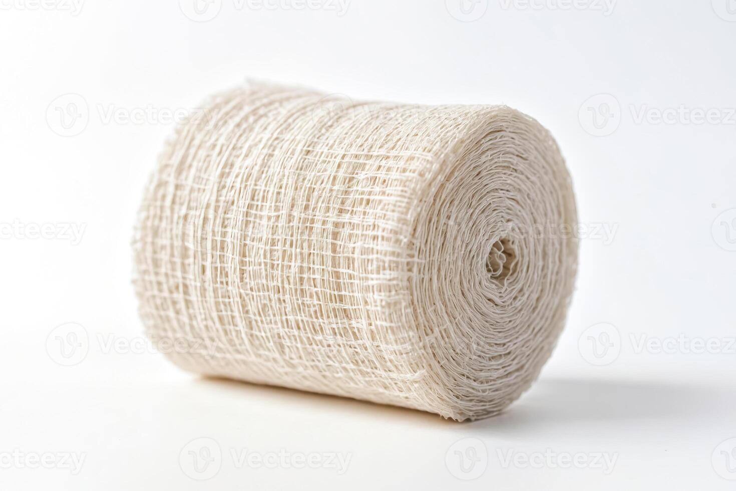 Roll of White Gauze Bandage photo
