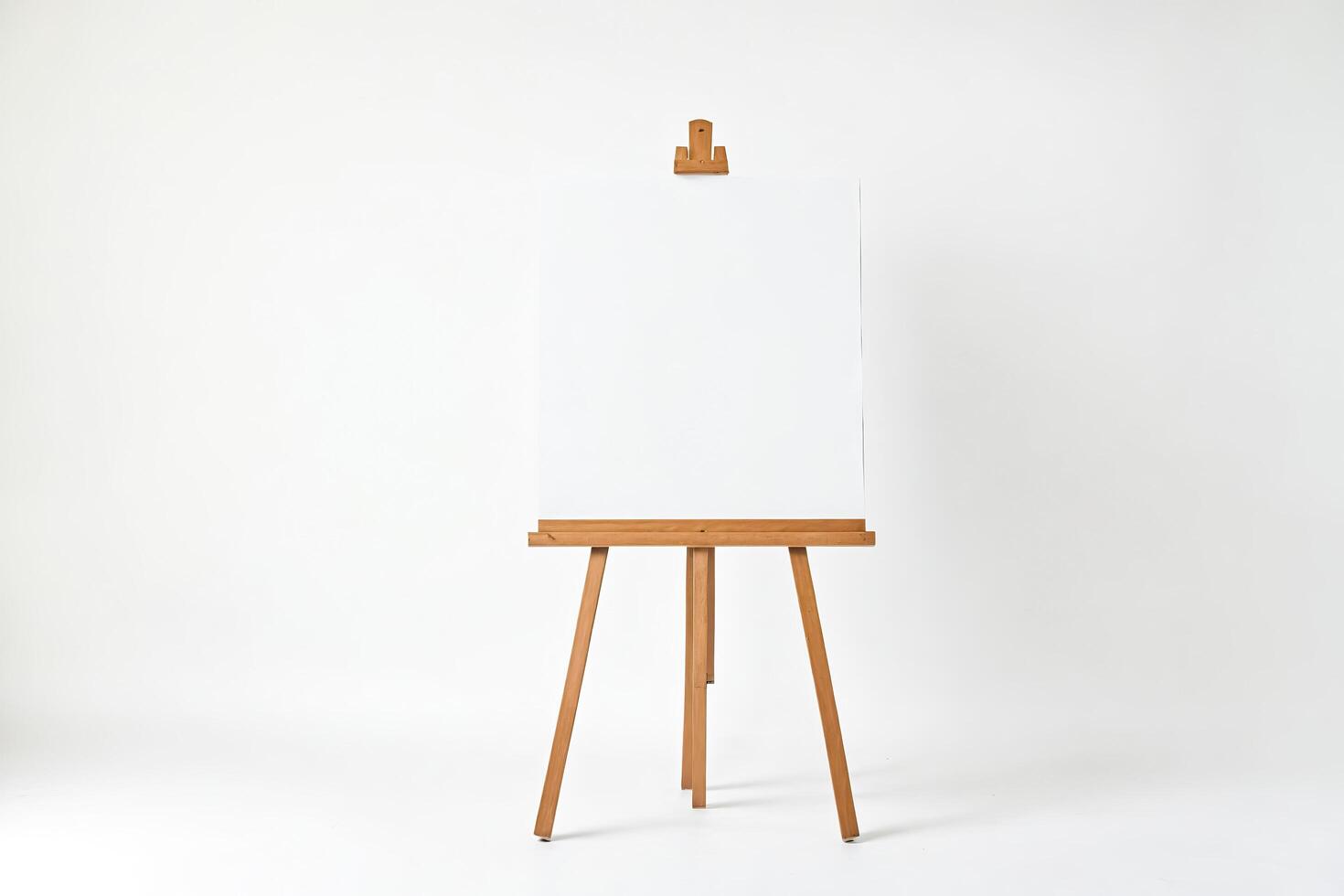 Blank Canvas on Easel photo