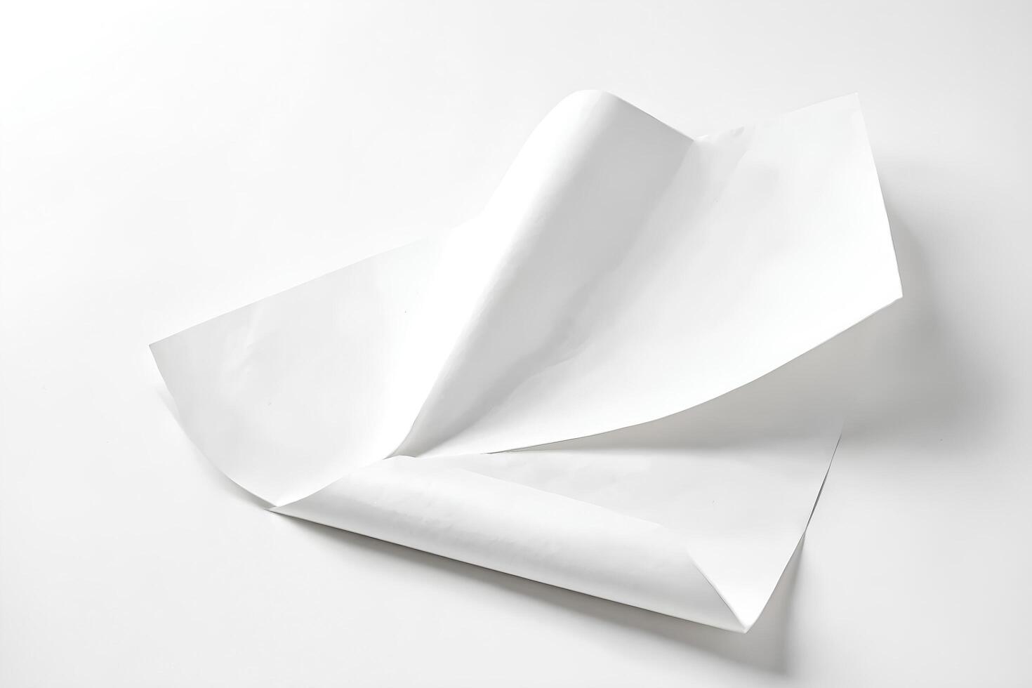 Crumpled White Paper photo