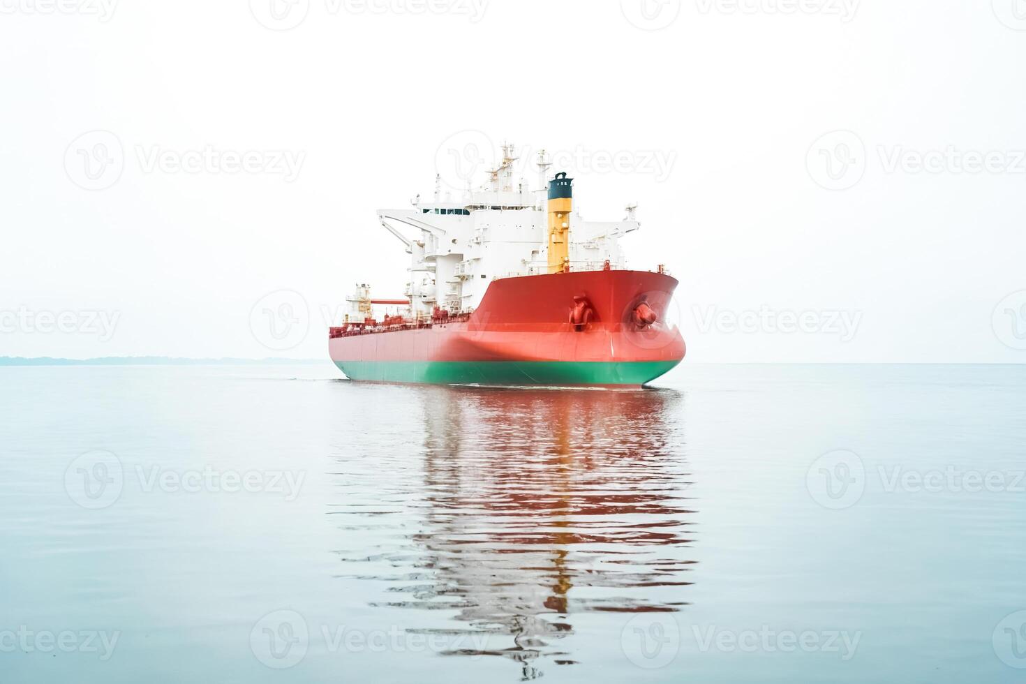 Cargo Ship on Calm Seas photo