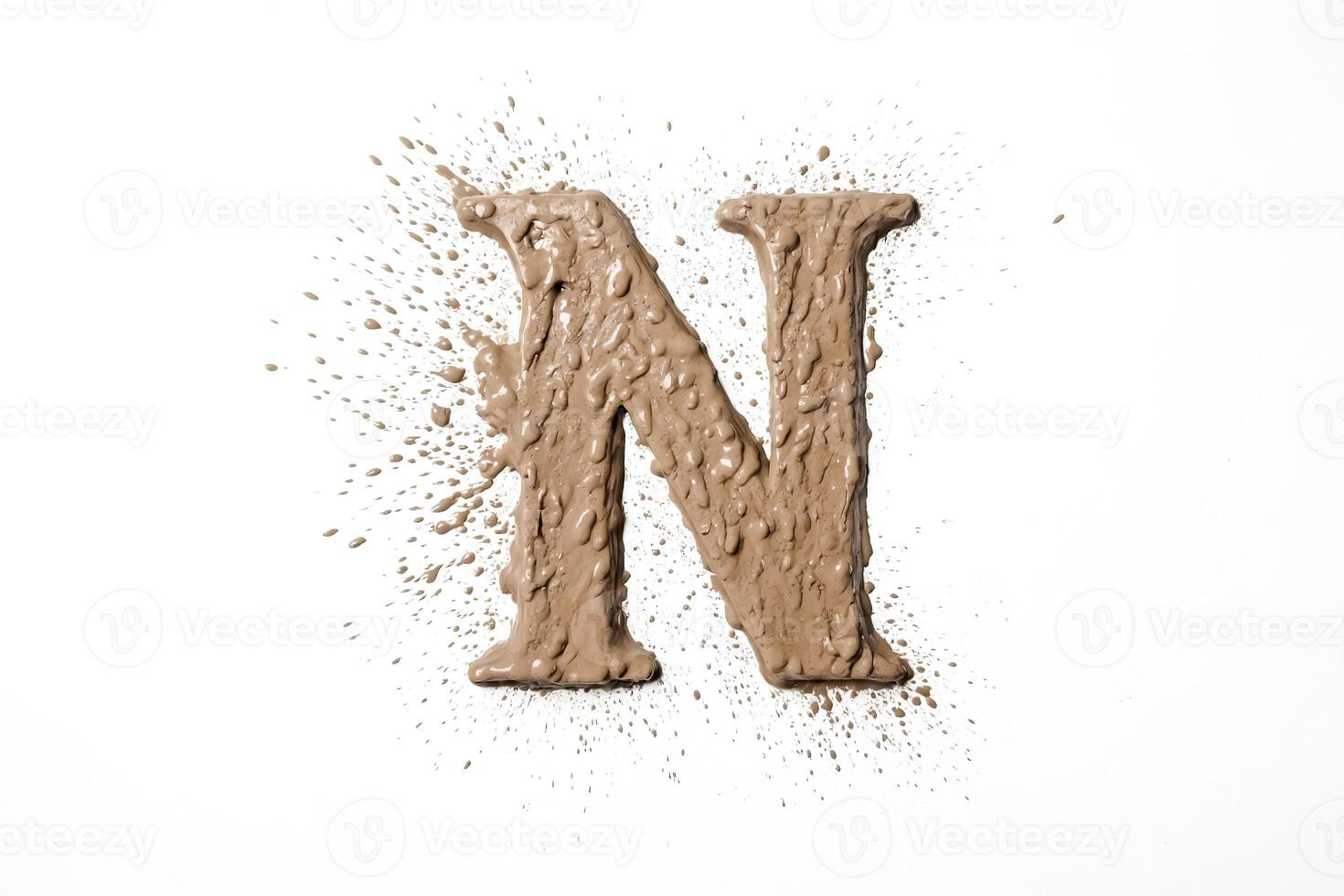 Mud Letter N photo