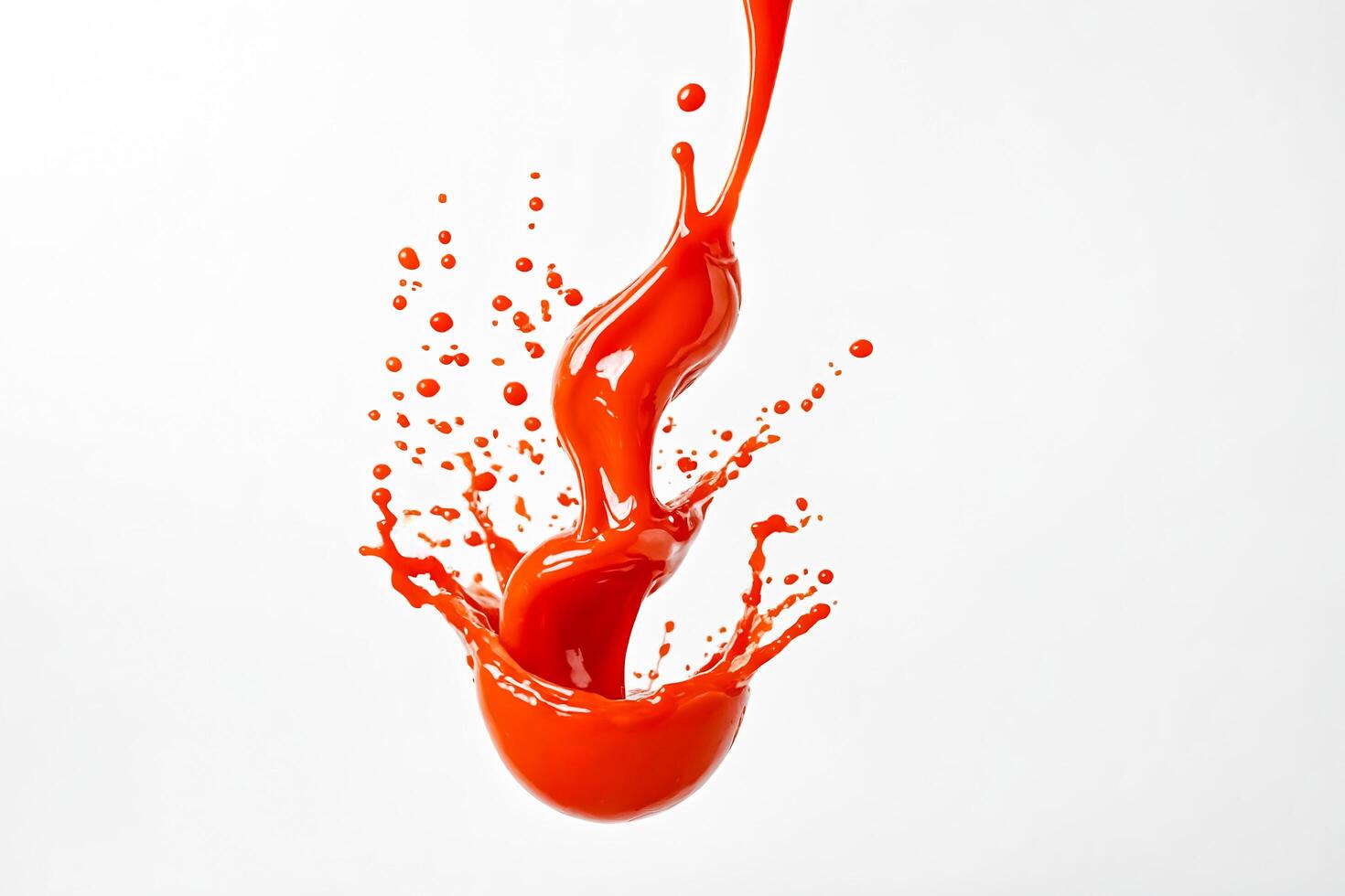 Orange Liquid Splash photo