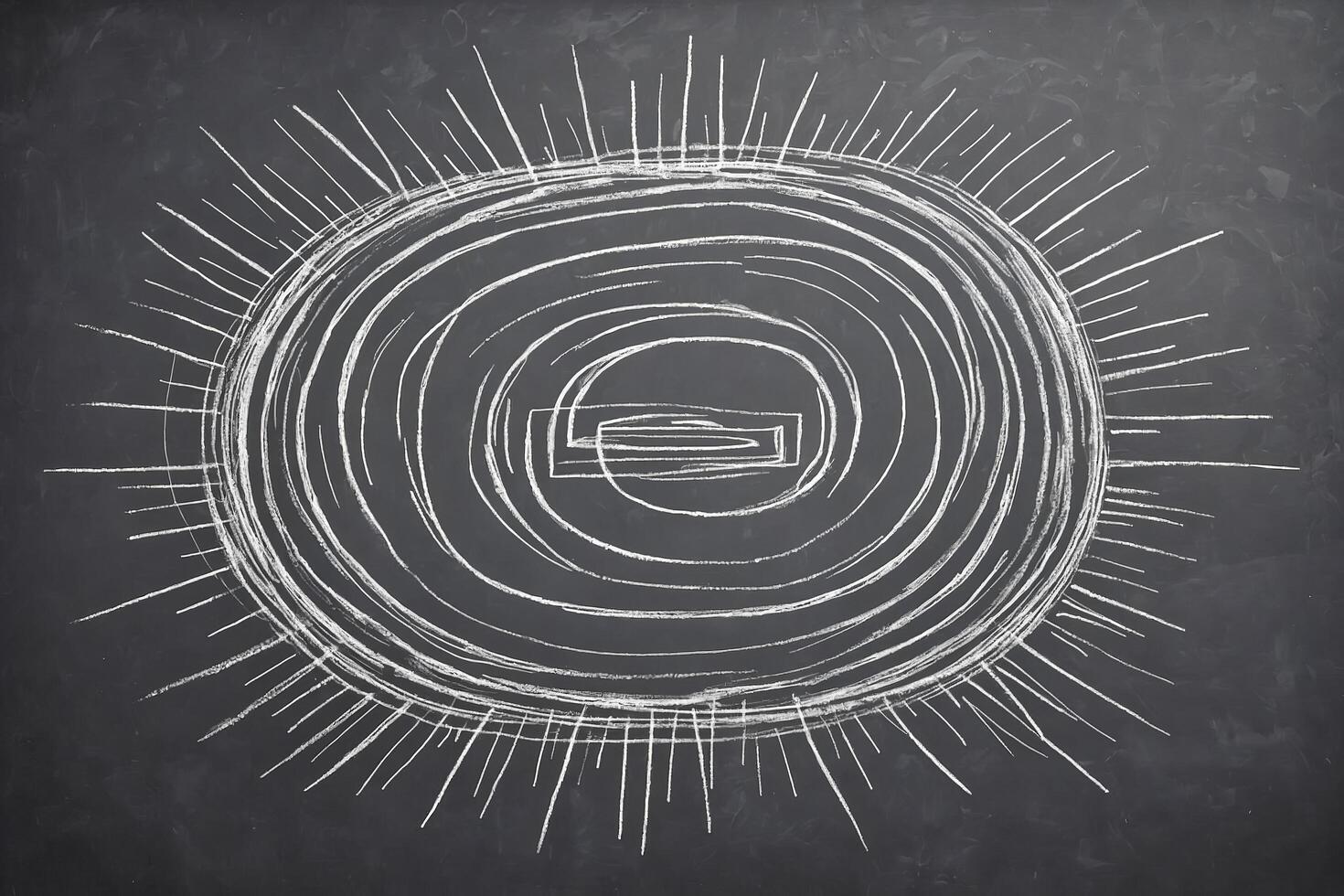 Chalkboard Sun Drawing photo