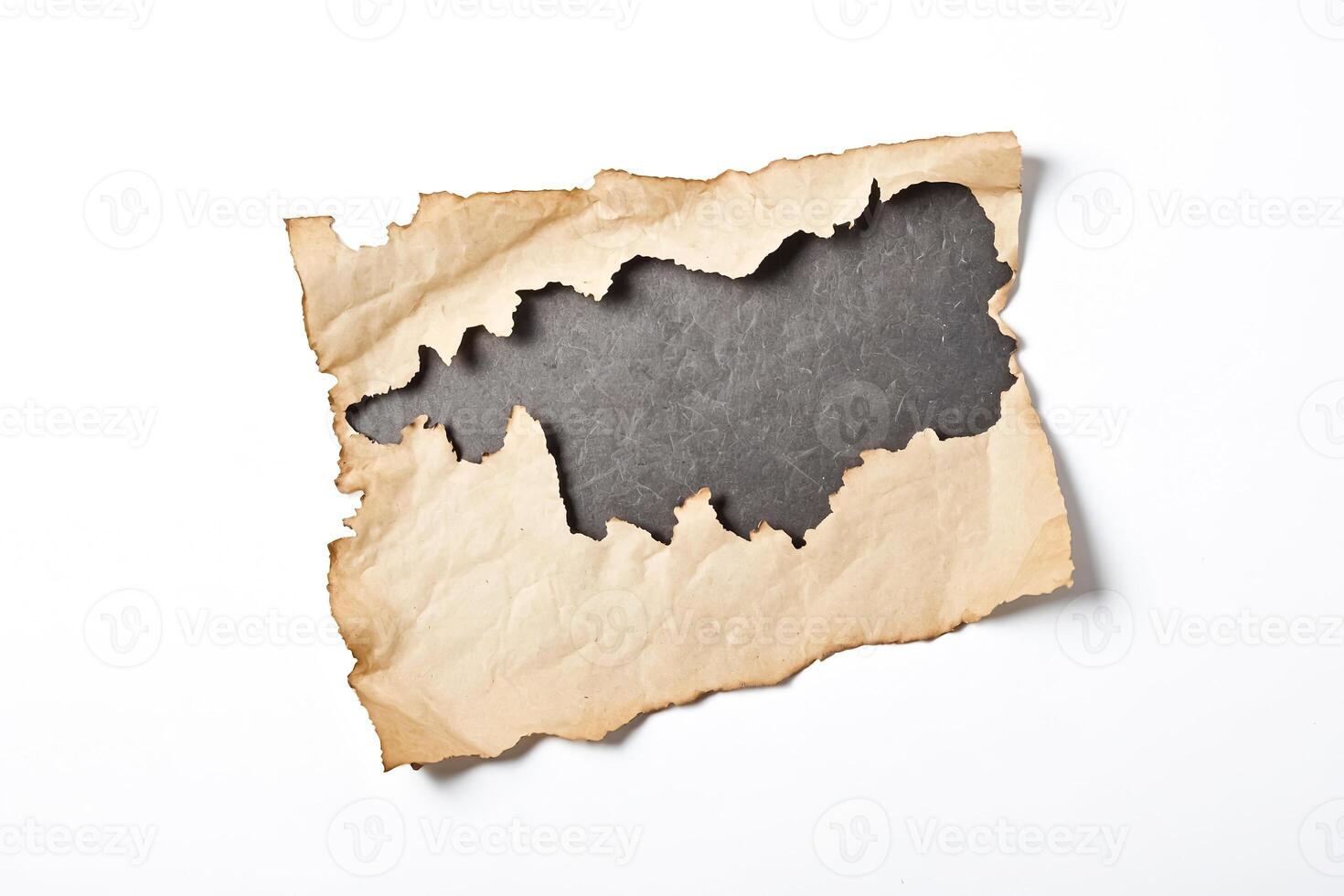 Burned Paper with Hole photo