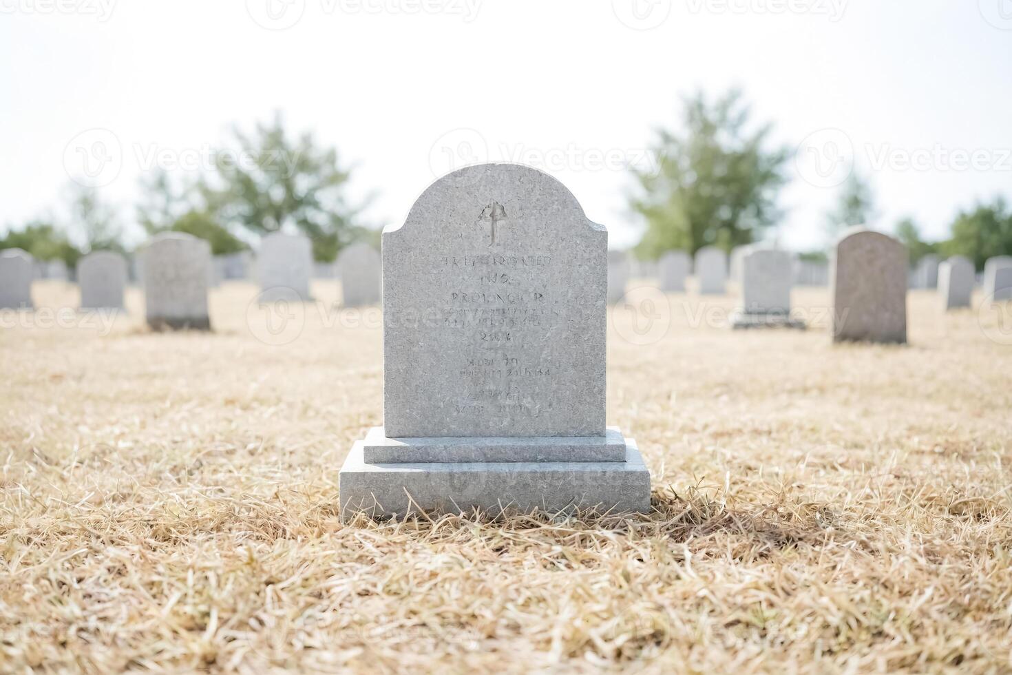 Gravestone in a Cemetery photo