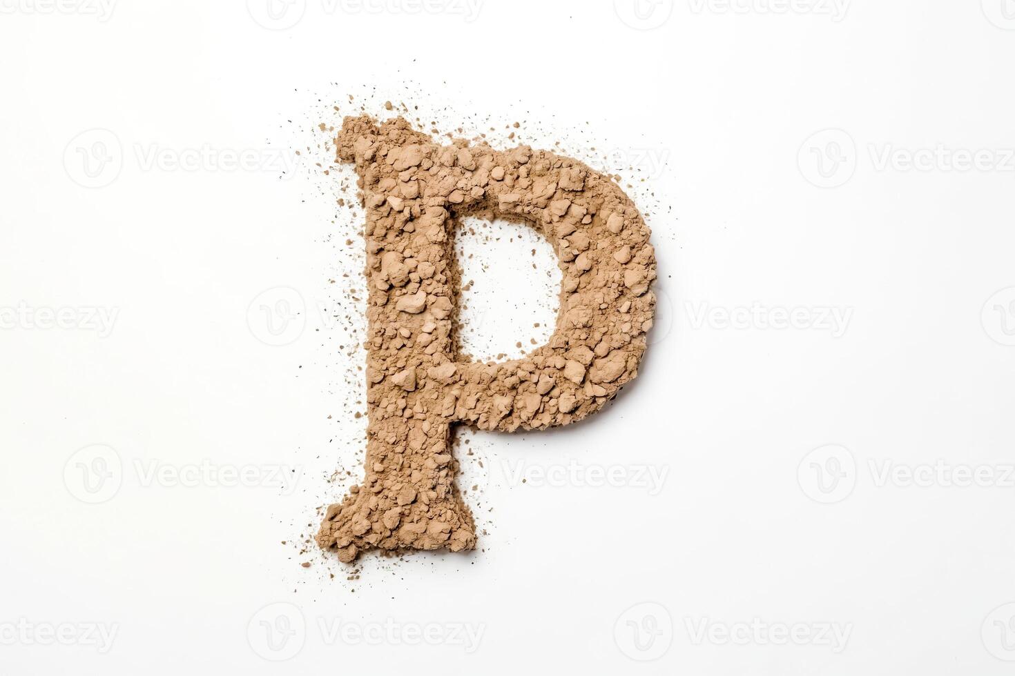 Cocoa Powder Letter P photo