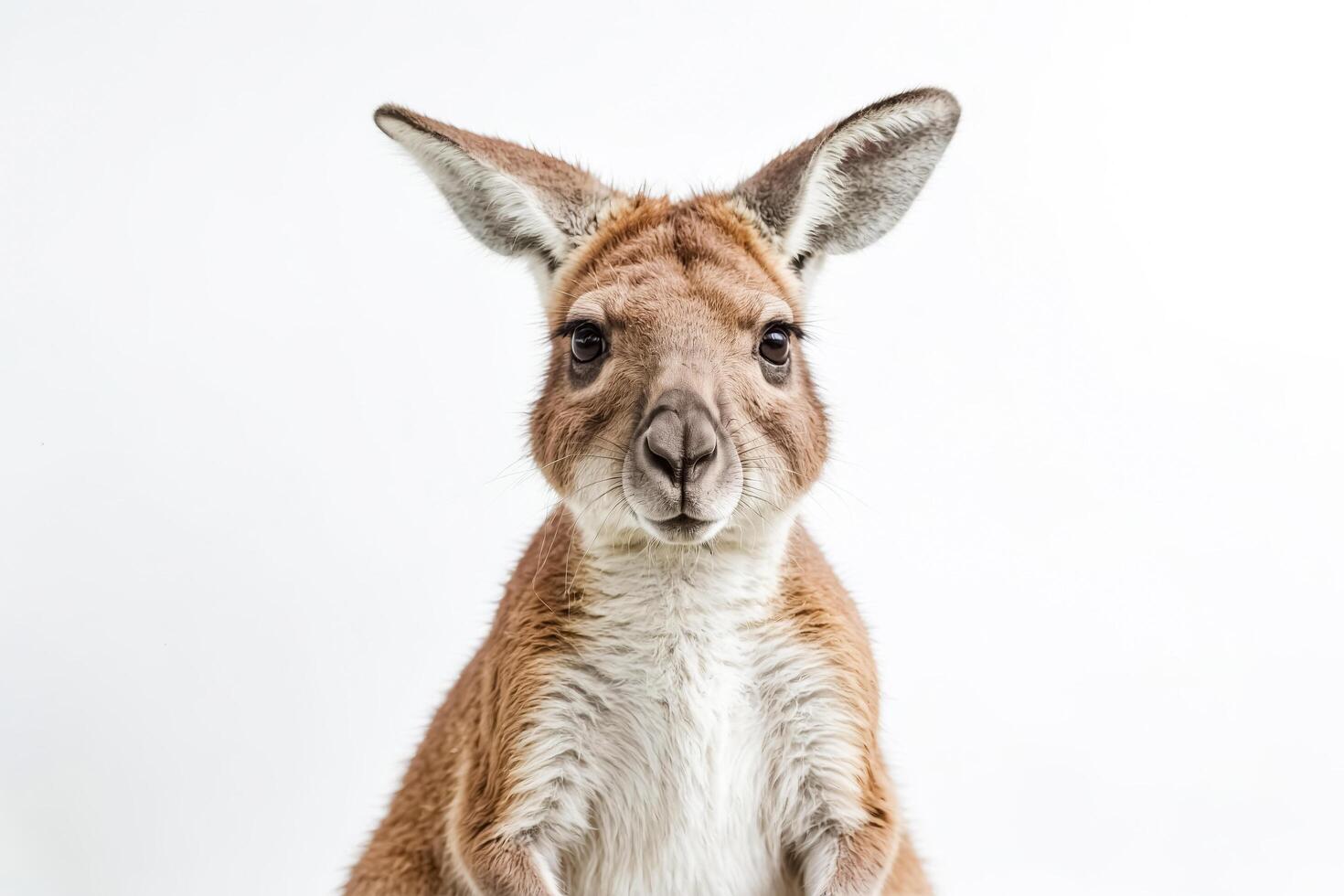 Close-up portrait of a kangaroo looking at the camera photo
