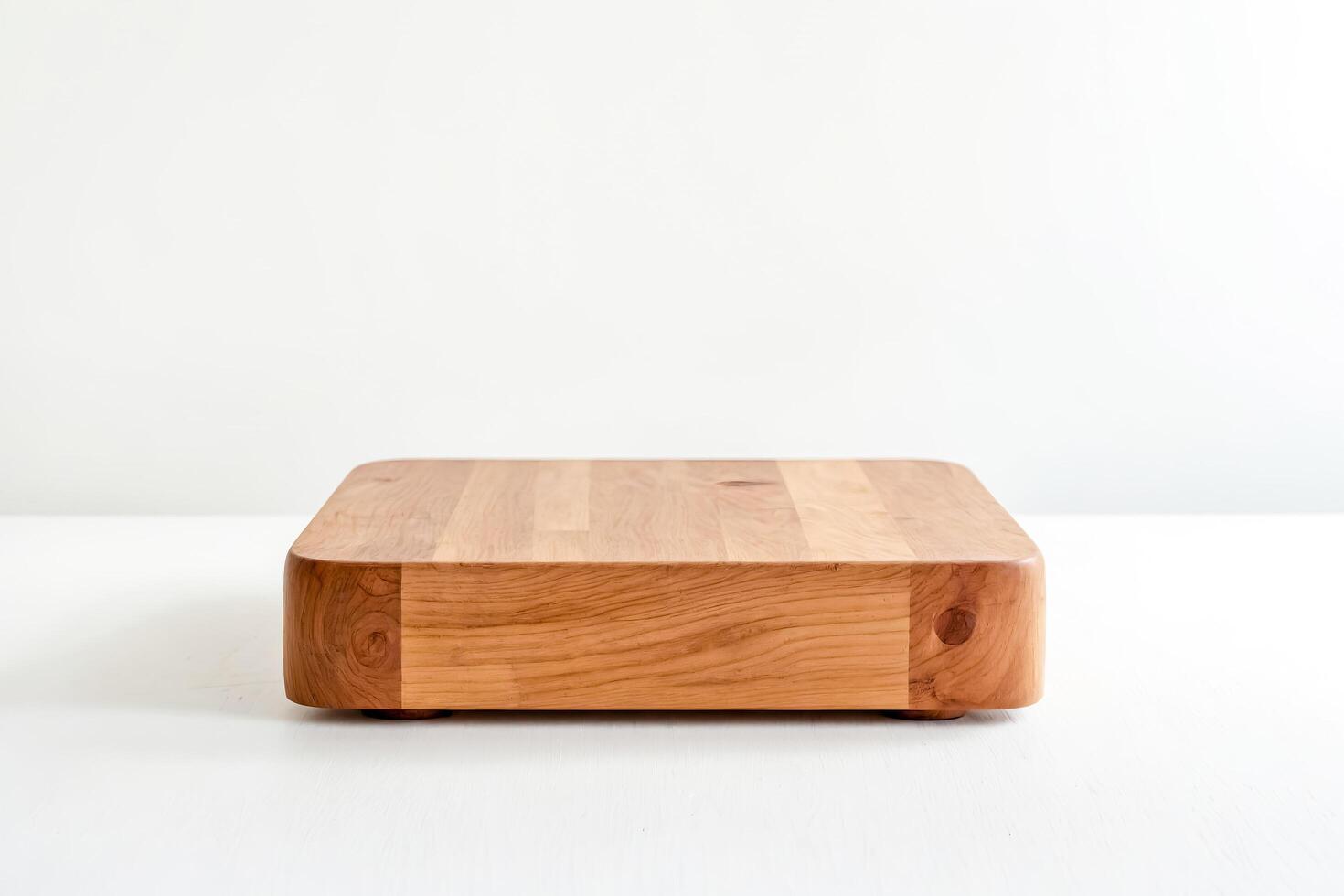 Wooden Cutting Board on White Background photo