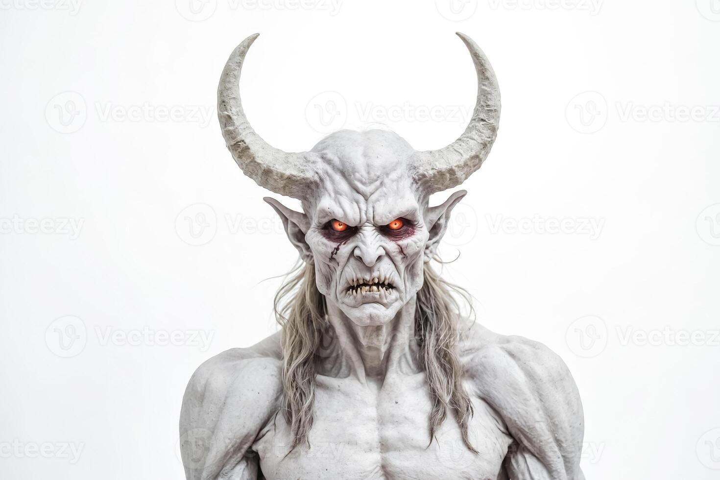 Evil Demon with Red Eyes photo