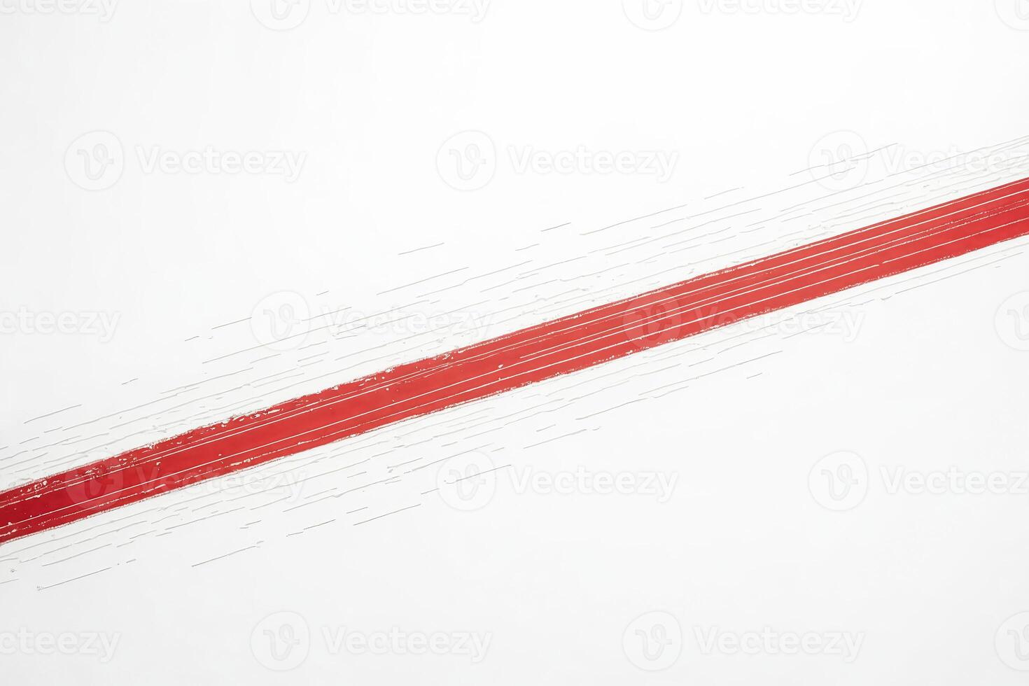 Abstract Red Line on White Background photo