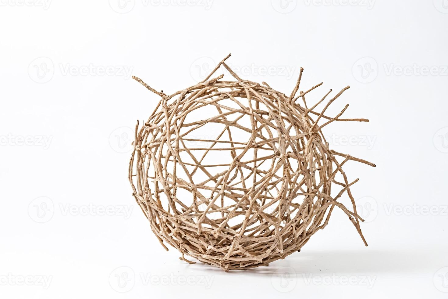 Intricate Woven Twig Sphere photo