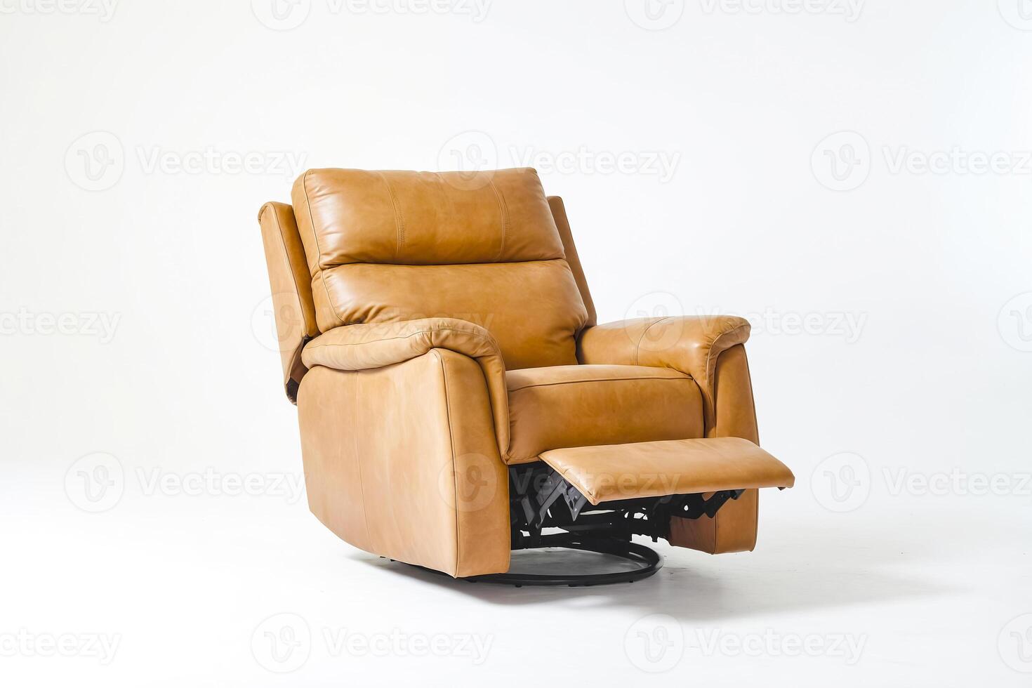 Tan Leather Reclining Chair photo