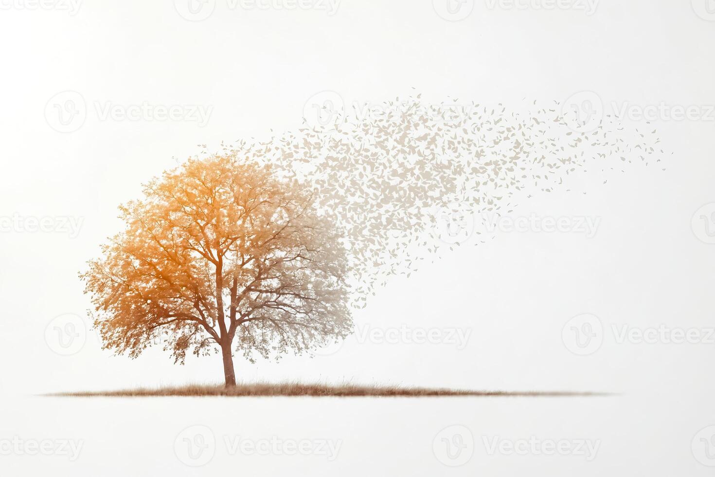 Tree Losing Leaves photo