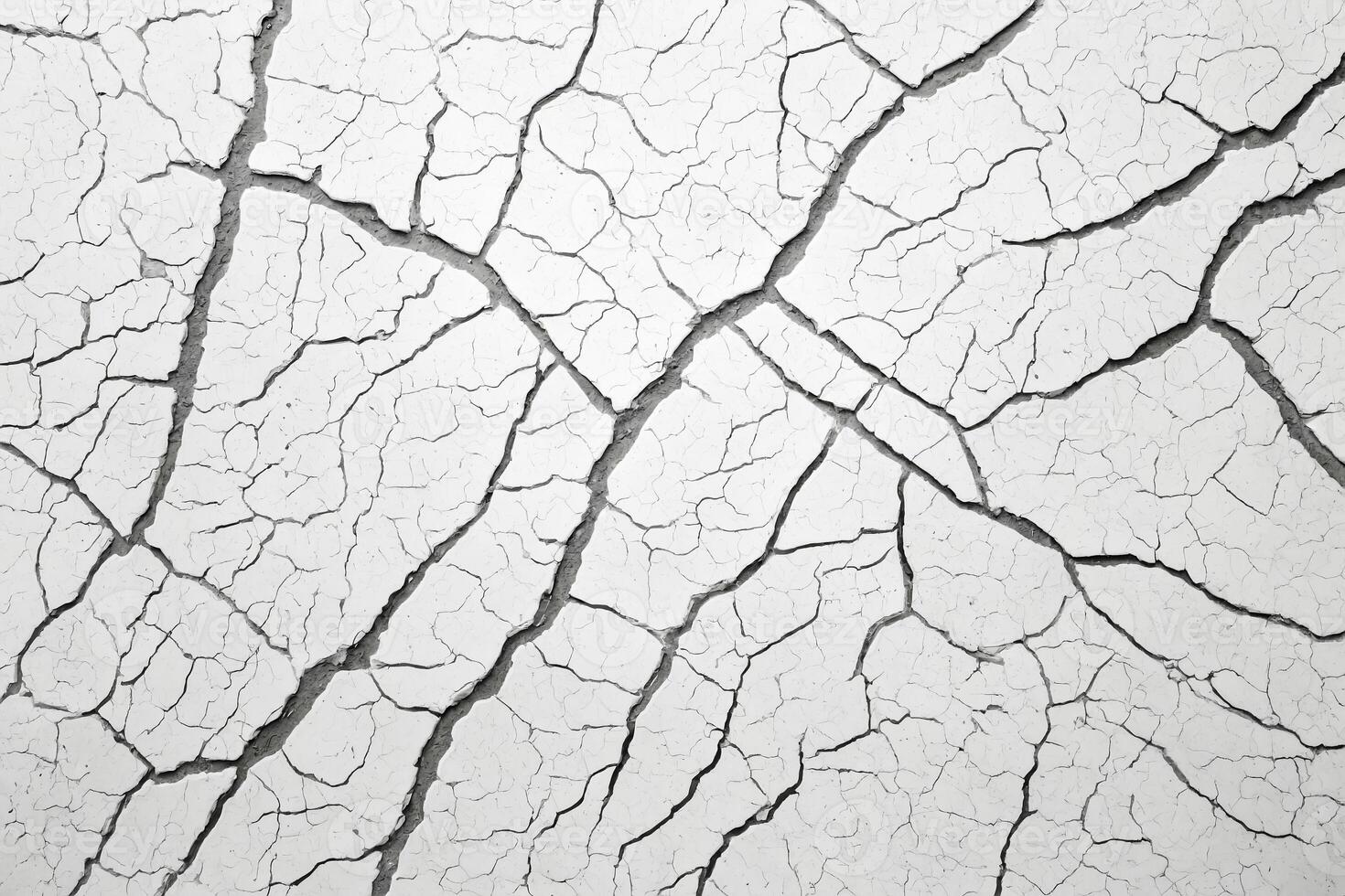 Cracked white paint texture photo