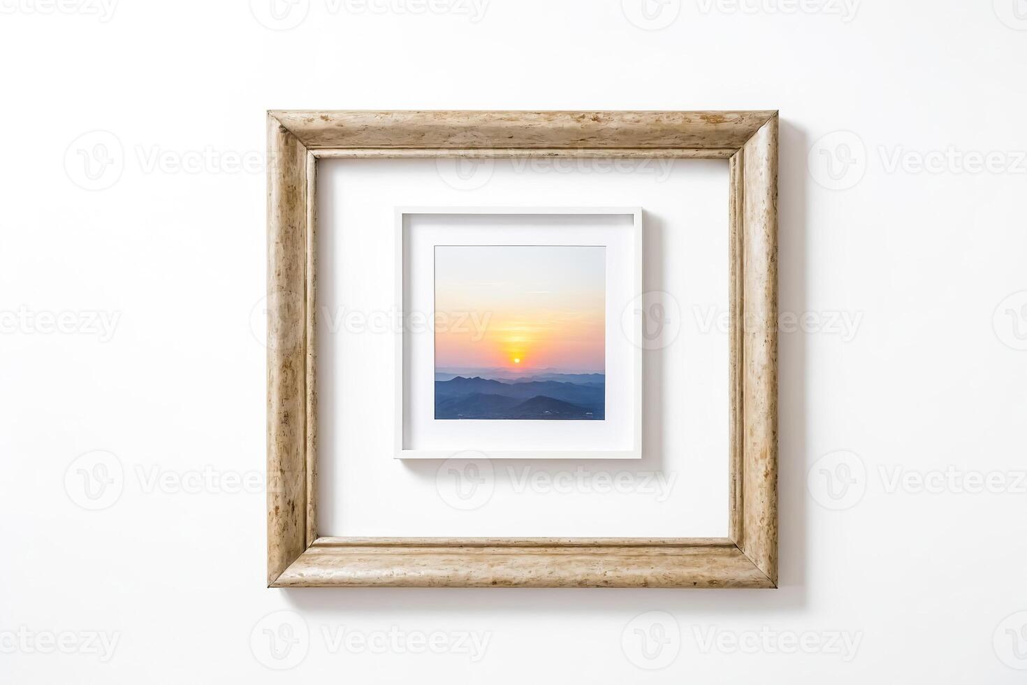 Framed Mountain Sunset photo