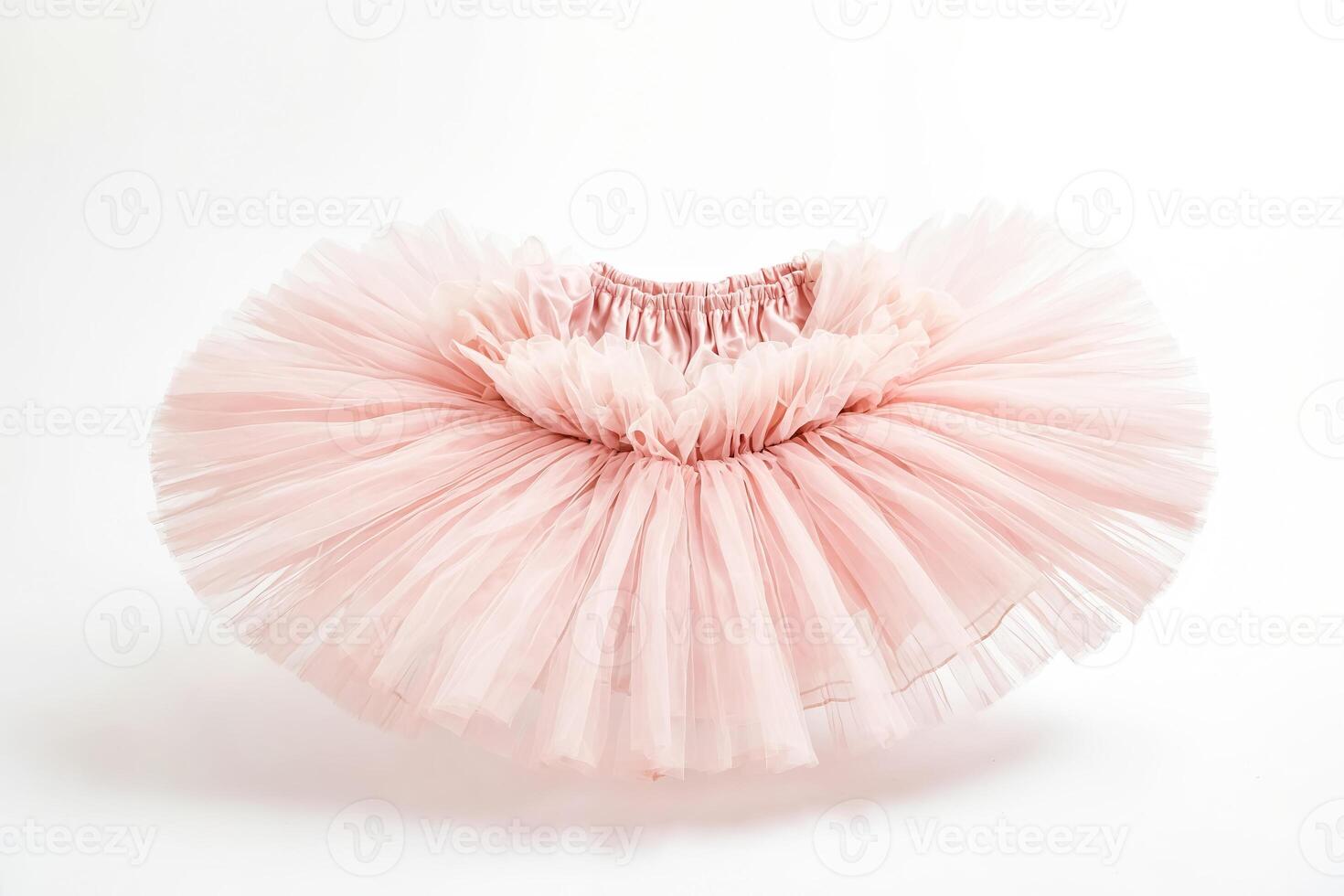 Pink Tutu Skirt Isolated on White Background photo
