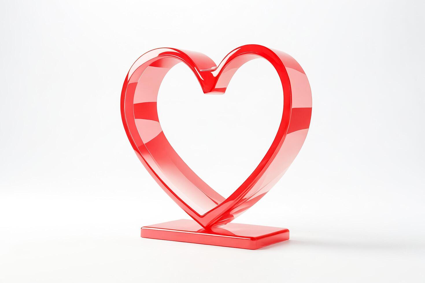 Red Heart Sculpture photo