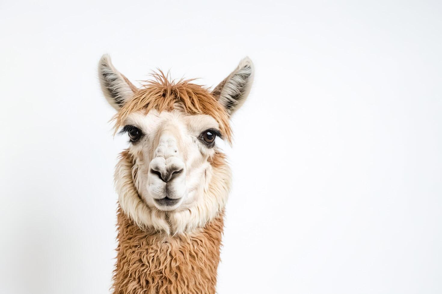 Portrait of a Cute Alpaca photo