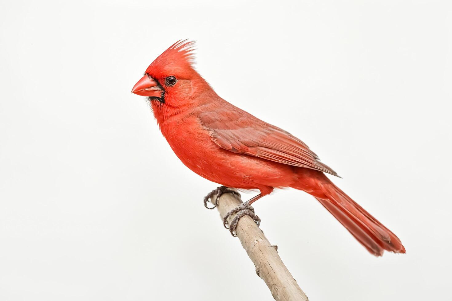 Male Northern Cardinal Perched on a Branch photo