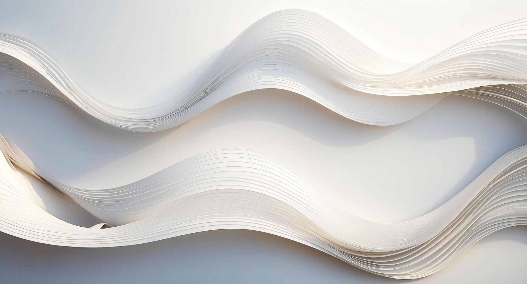 Abstract White Wavy Lines photo