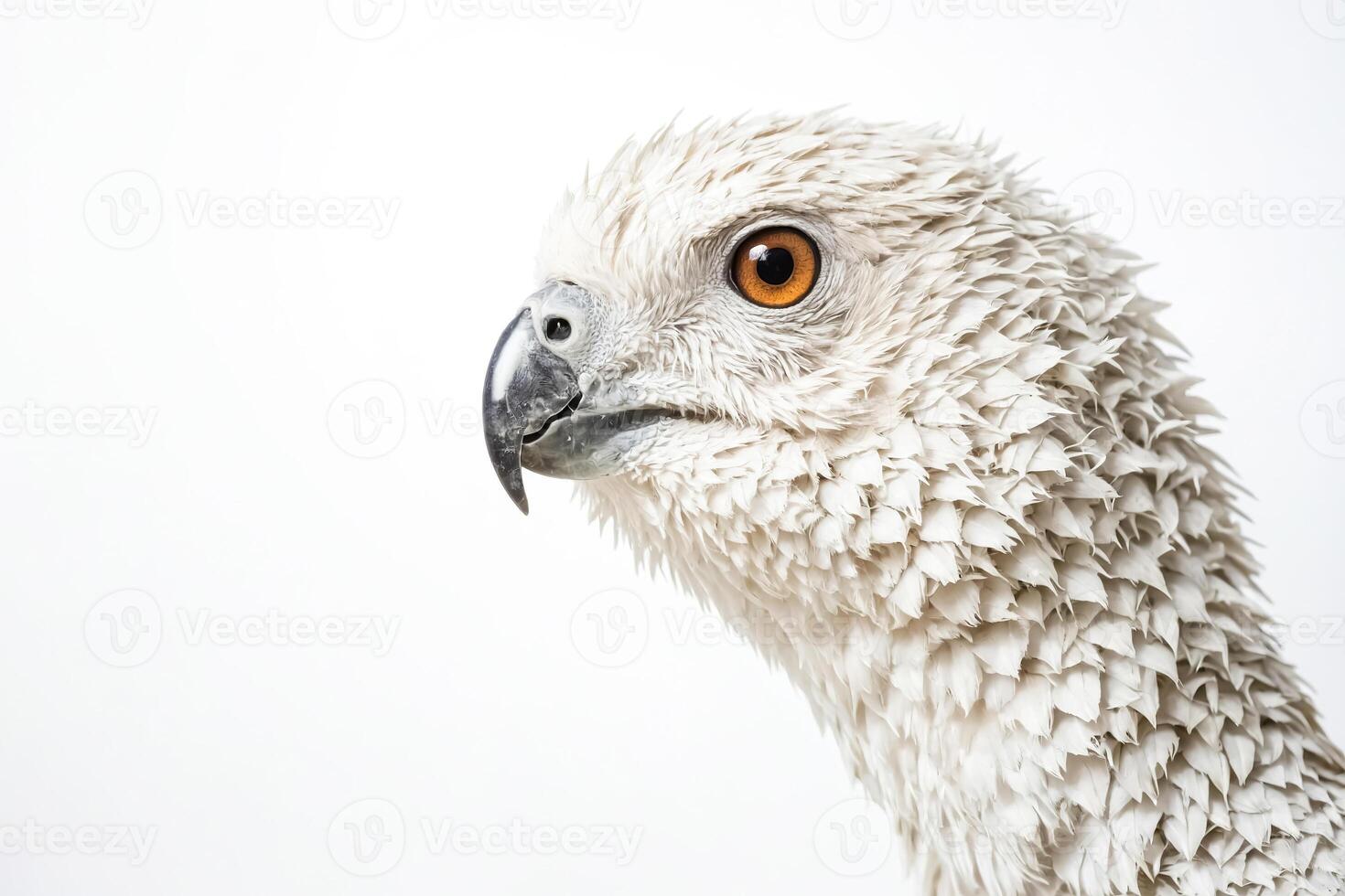 White Parrot Close Up photo