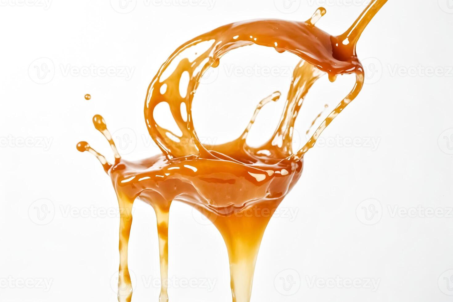 Caramel Sauce Splash photo